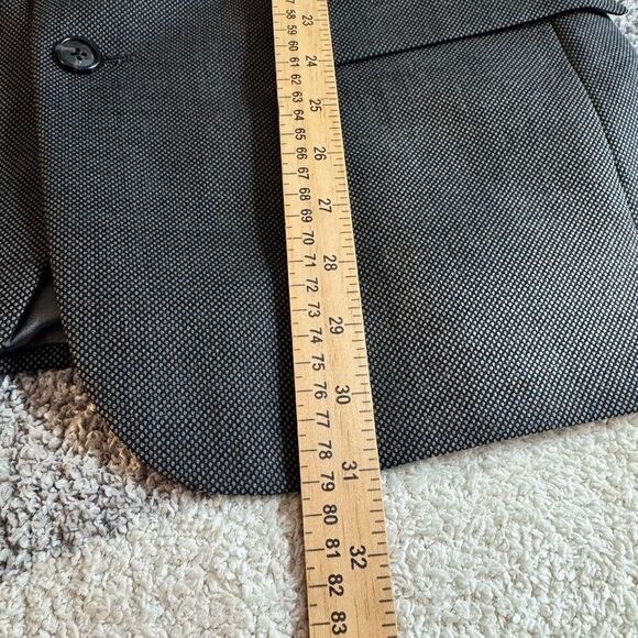 Vintage Givenchy Monsieur Blazer Mens Wool Houndstooth Gray Jacket Union Made - Picture 13 of 15